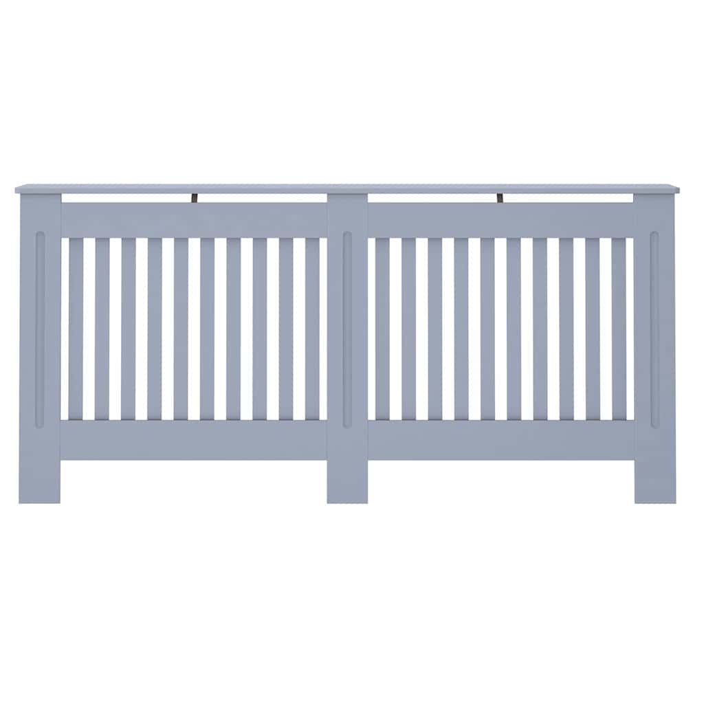 vidaXL Capac pentru radiator 2 pcs Gri 172 x 19 x 81,5cm Lemn compozit