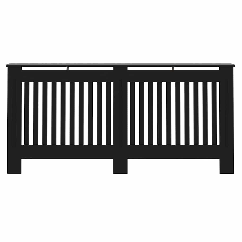 vidaXL Capac pentru radiator 2 pcs Negru 172 x 19 x 81,5cm