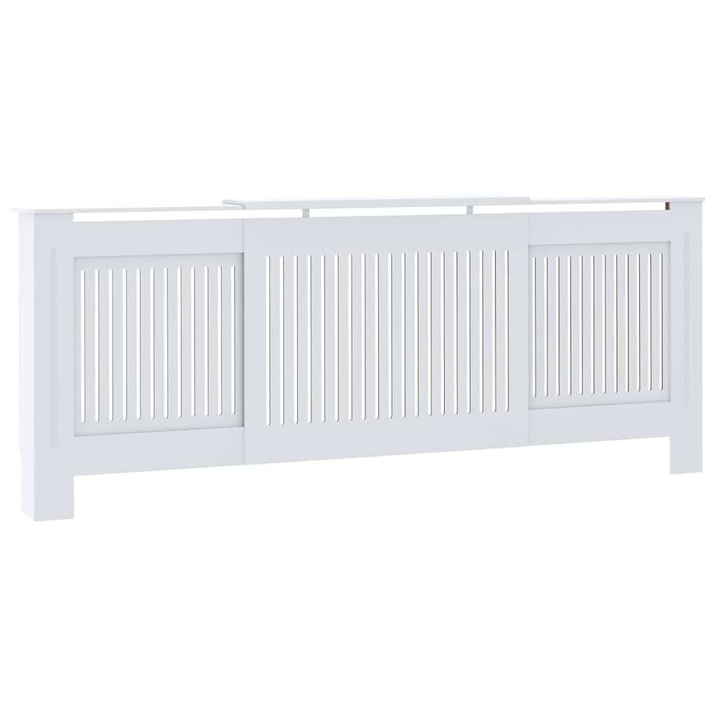 vidaXL Capac pentru radiator 2 pcs Alb 205 x 20,5 x 81,5cm