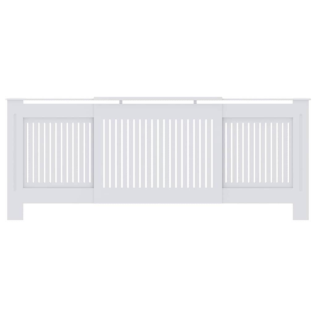 vidaXL Capac pentru radiator 2 pcs Alb 205 x 20,5 x 81,5cm
