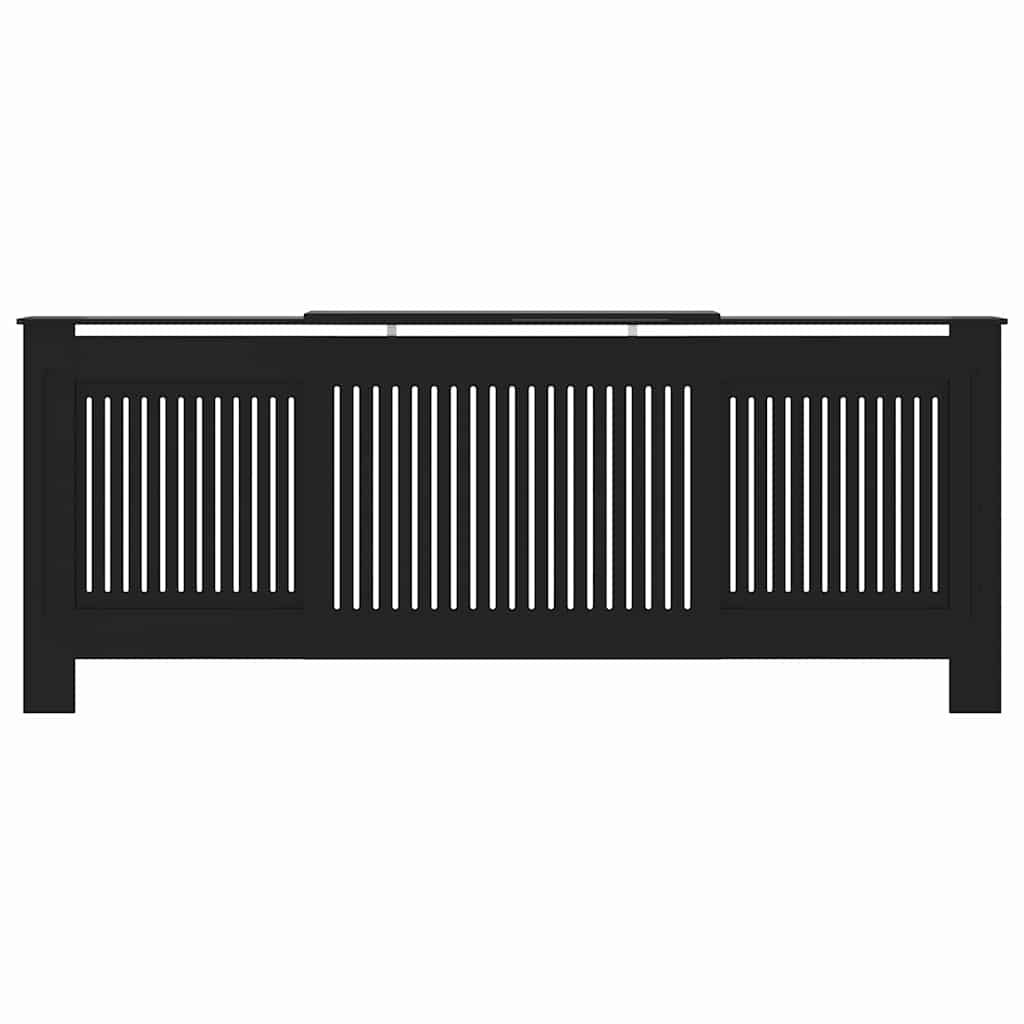 vidaXL Capac pentru radiator 2 pcs Negru 205 x 20,5 x 81,5cm