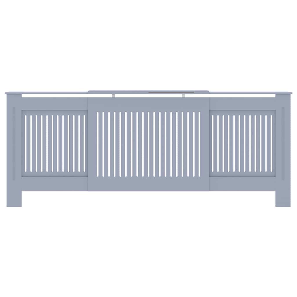 vidaXL Capac pentru radiator 2 pcs Gri 205 x 20,5 x 81,5cm