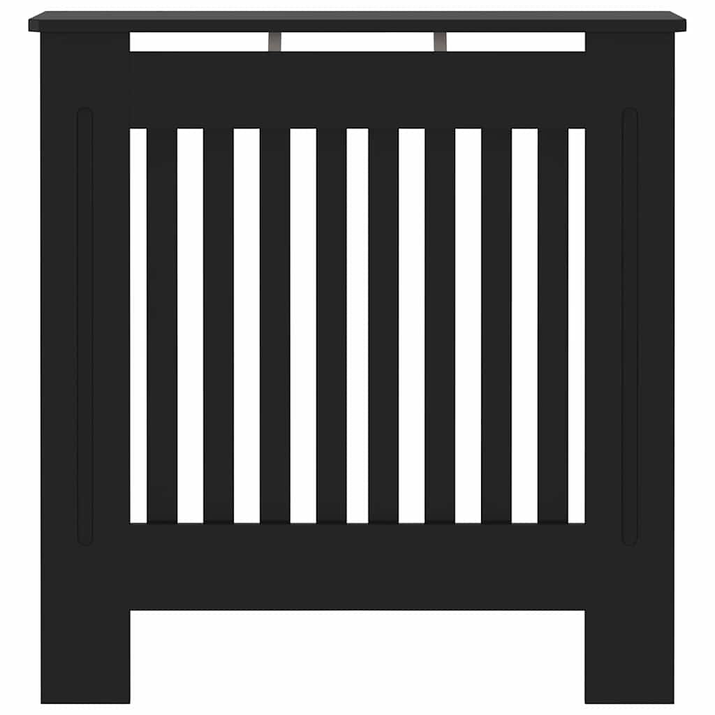 vidaXL Capac pentru radiator Negru 78 x 19 x 81,5cm Lemn compozit