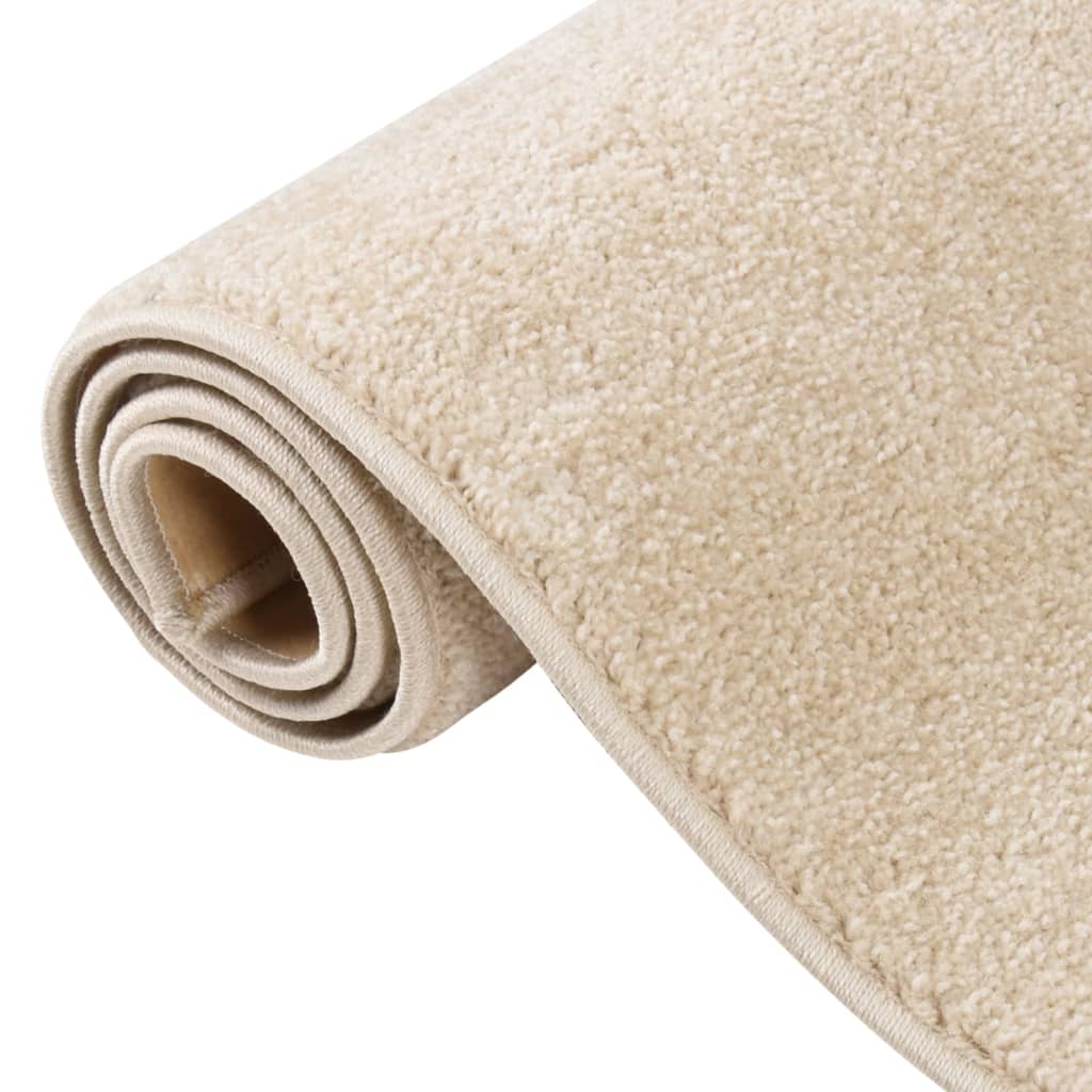 vidaXL Covor cu fire scurte, bej, 160x230 cm vidaXL Covor cu fire scurte, bej, 160x230 cm