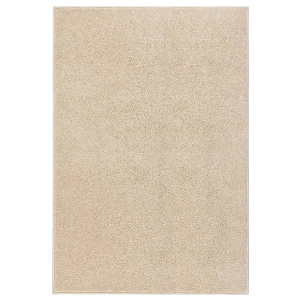 vidaXL Covor cu fire scurte, bej, 160x230 cm vidaXL Covor cu fire scurte, bej, 160x230 cm