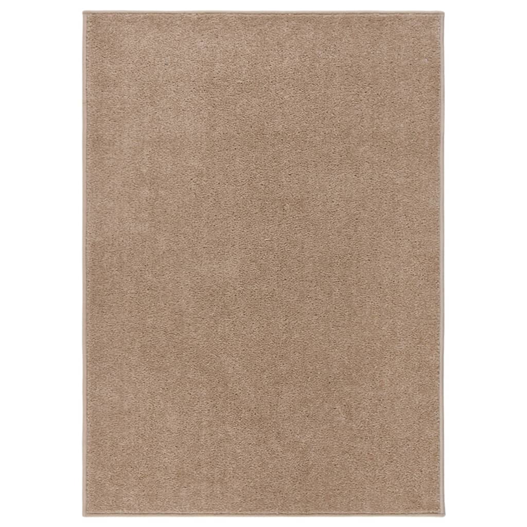 vidaXL Covor cu fire scurte, maro, 120x170 cm vidaXL Covor cu fire scurte, maro, 120x170 cm