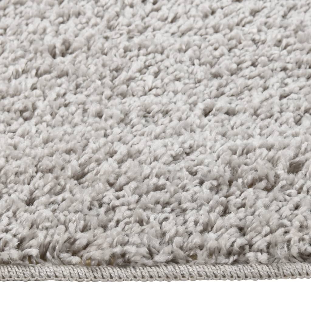 vidaXL Covor pufos, gri deschis, 80x150 cm, antiderapant vidaXL Covor pufos, gri deschis, 80x150 cm, antiderapant