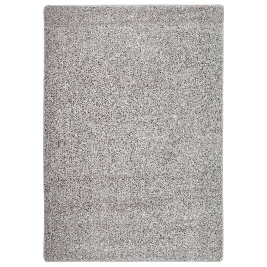 vidaXL Covor pufos, gri închis, 160x230 cm, antiderapant