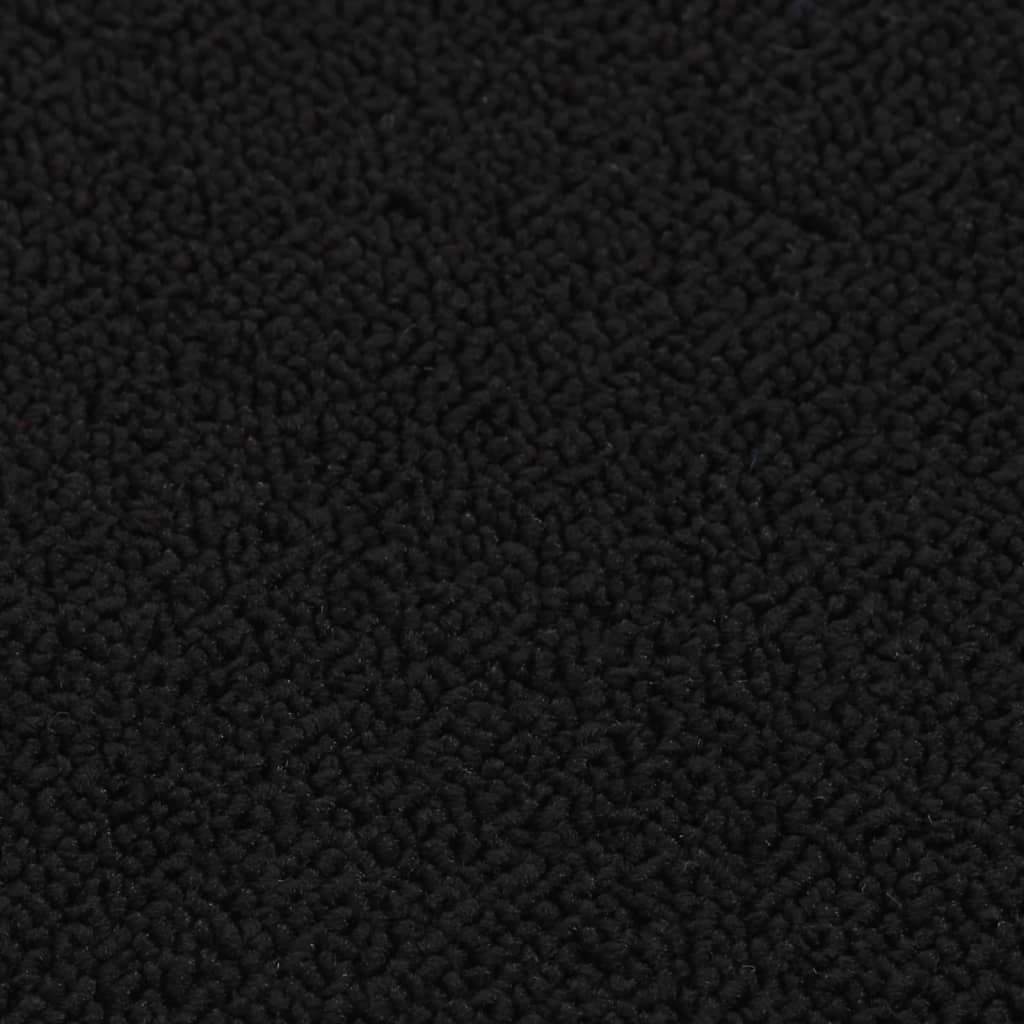 vidaXL Covorașe de scări, 15 buc., negru, 60x25 cm, dreptunghiular vidaXL Covorașe de scări, 15 buc., negru, 60x25 cm, dreptunghiular