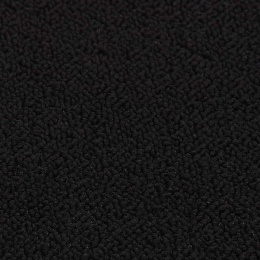 vidaXL Covorașe de scări, 15 buc., negru, 75x20 cm, dreptunghiular vidaXL Covorașe de scări, 15 buc., negru, 75x20 cm, dreptunghiular