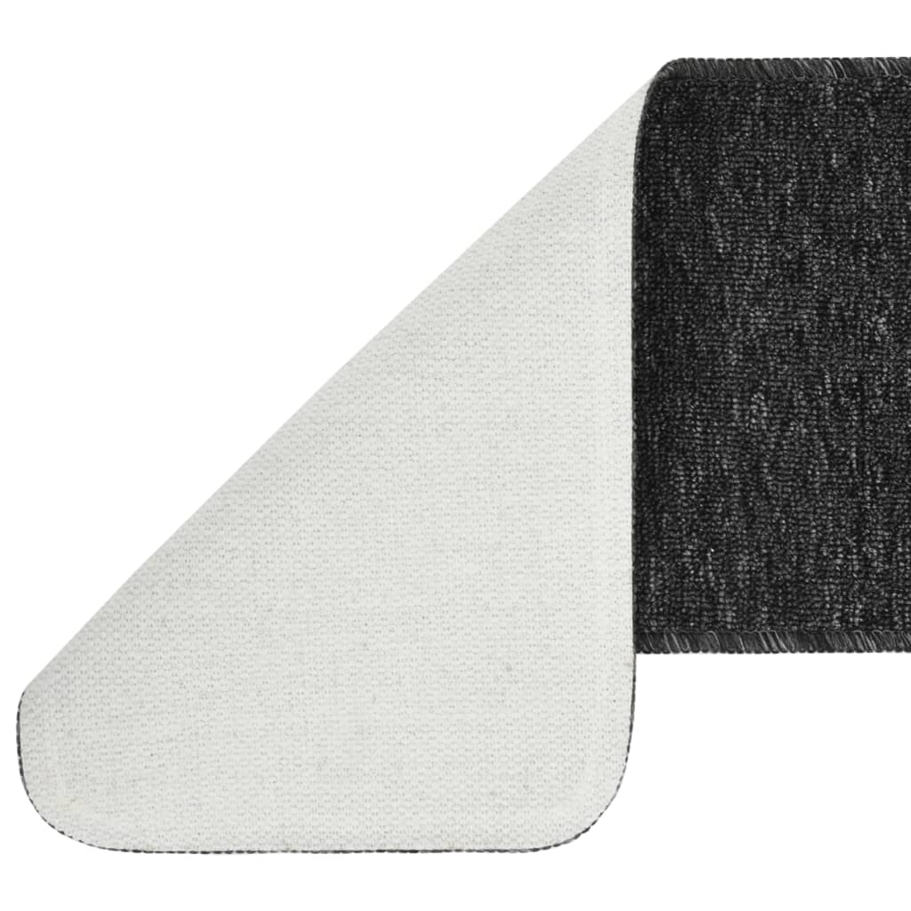 vidaXL Covorașe de scări, 15 buc., antracit, 75x20 cm, dreptunghiular vidaXL Covorașe de scări, 15 buc., antracit, 75x20 cm, dreptunghiular