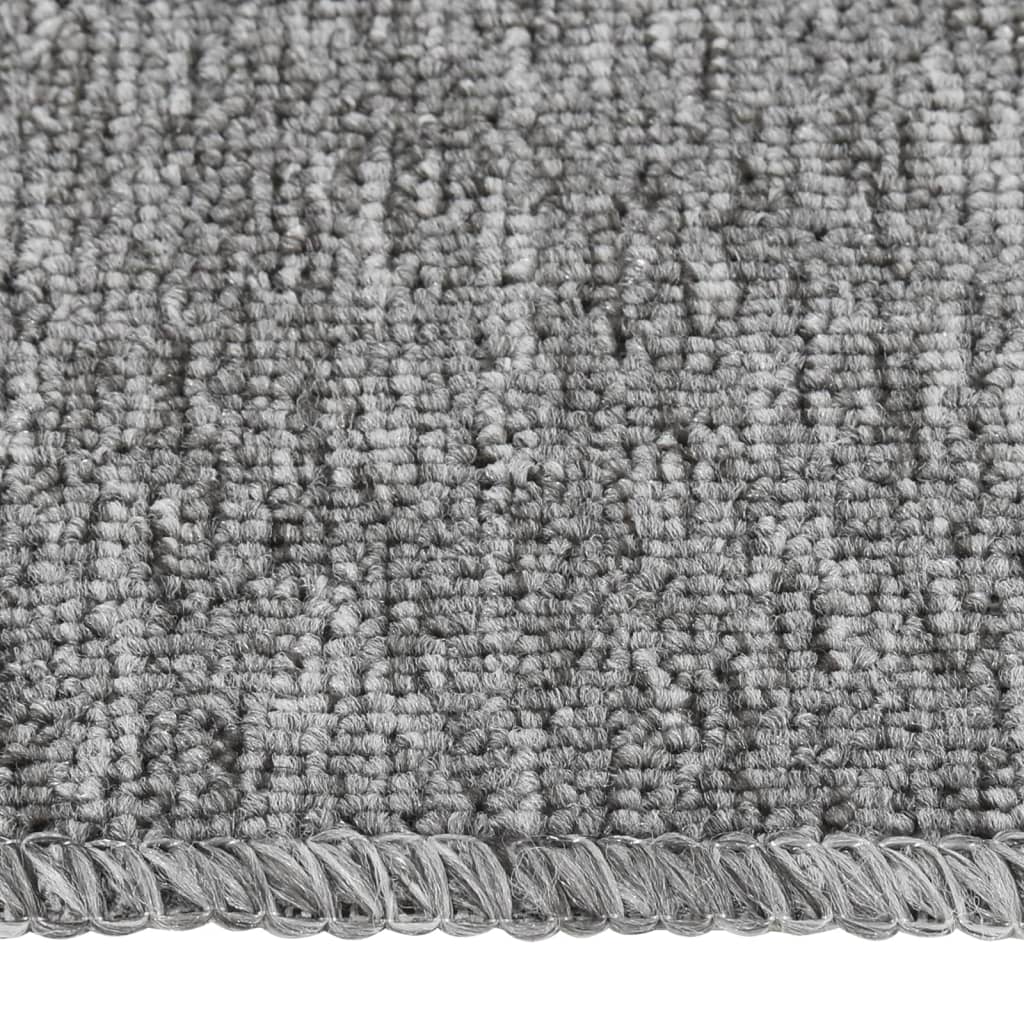 vidaXL Covorașe de scări, 15 buc., gri, 75x20 cm, dreptunghiular vidaXL Covorașe de scări, 15 buc., gri, 75x20 cm, dreptunghiular