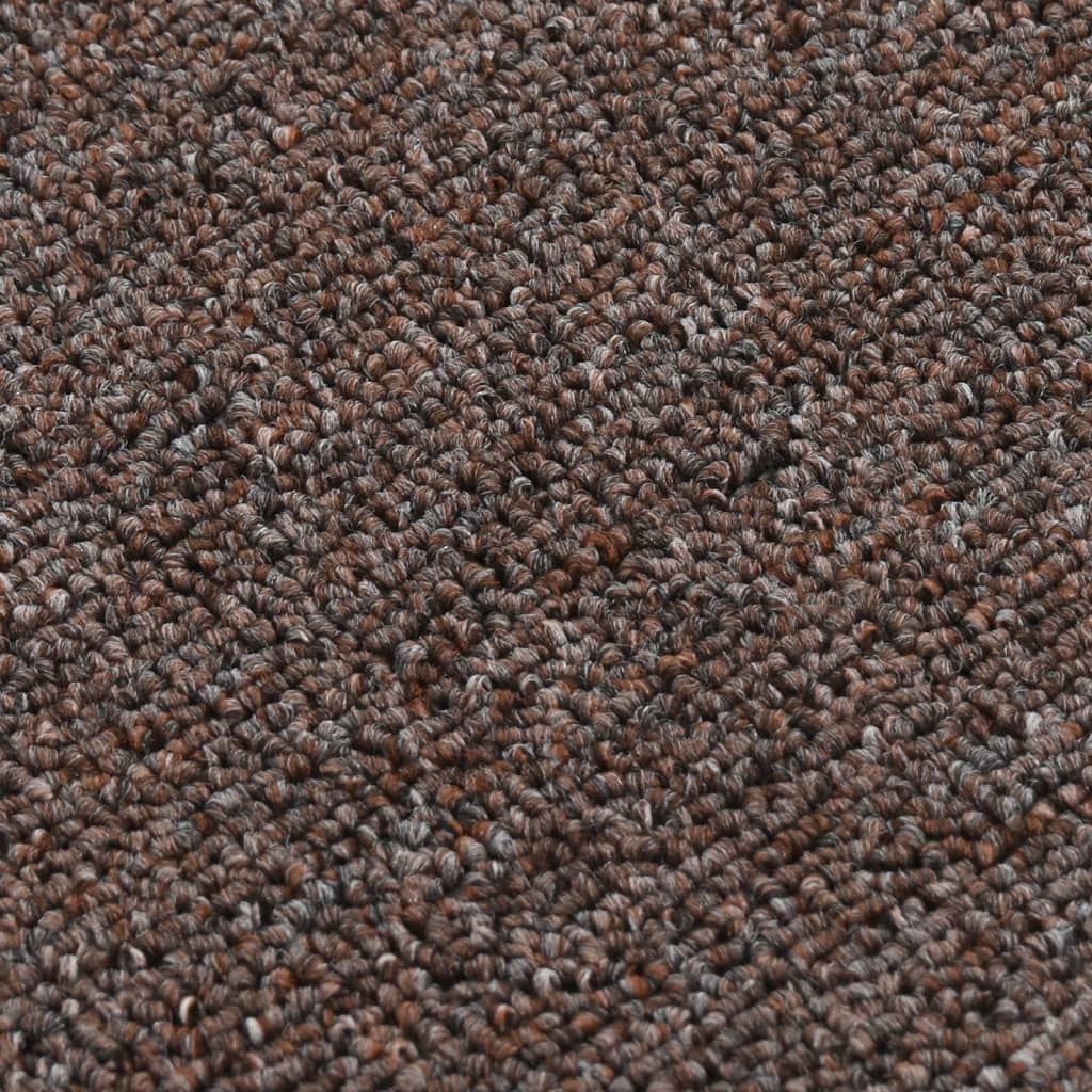vidaXL Covorașe de scări, 15 buc., maro, 60x25 cm, dreptunghiular vidaXL Covorașe de scări, 15 buc., maro, 60x25 cm, dreptunghiular