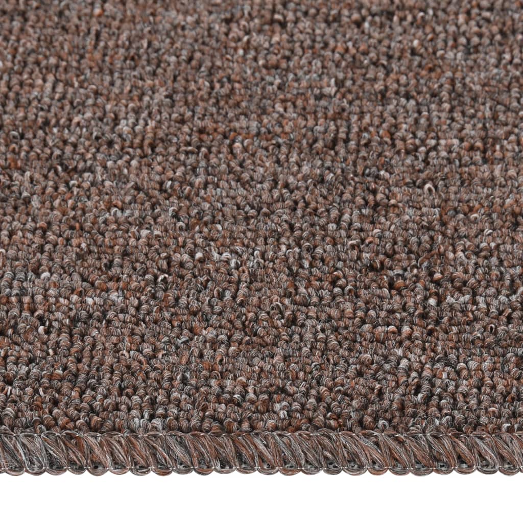 vidaXL Covorașe de scări, 15 buc., maro, 75x20 cm, dreptunghiular vidaXL Covorașe de scări, 15 buc., maro, 75x20 cm, dreptunghiular