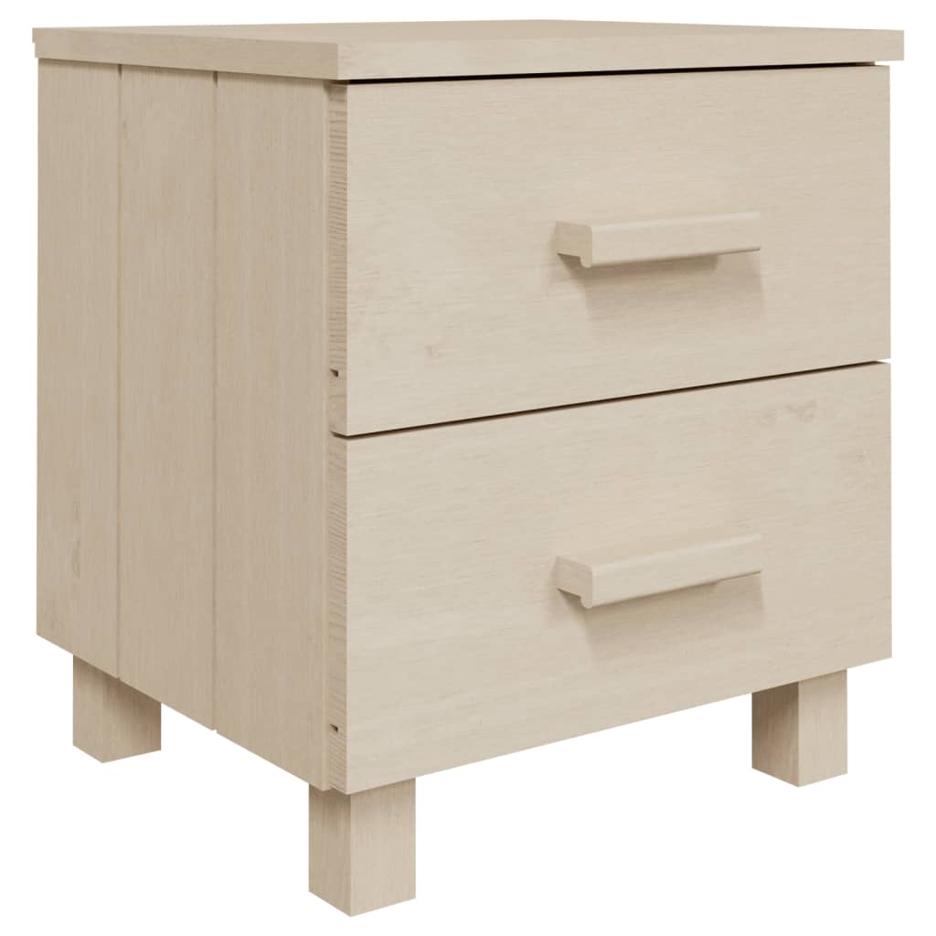 vidaXL Noptiere HAMAR 2 buc, maro miere, 40x35x44,5 cm, lemn masiv pin