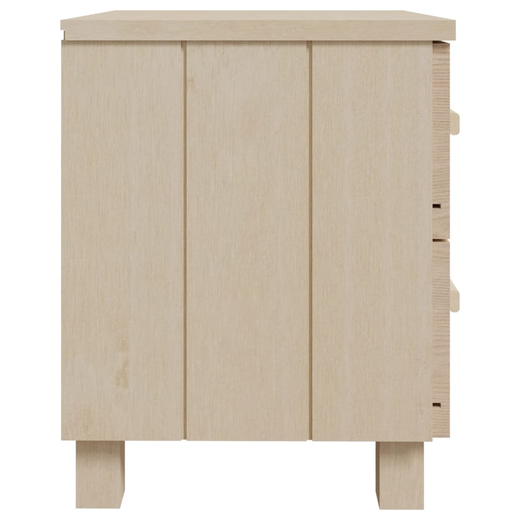 vidaXL Noptiere HAMAR 2 buc, maro miere, 40x35x44,5 cm, lemn masiv pin