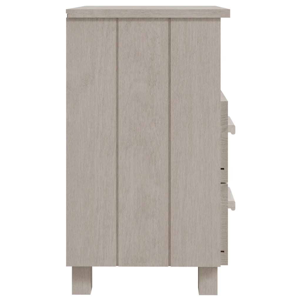 vidaXL Noptiere HAMAR, 2 buc, alb, 40x35x62 cm, lemn masiv de pin