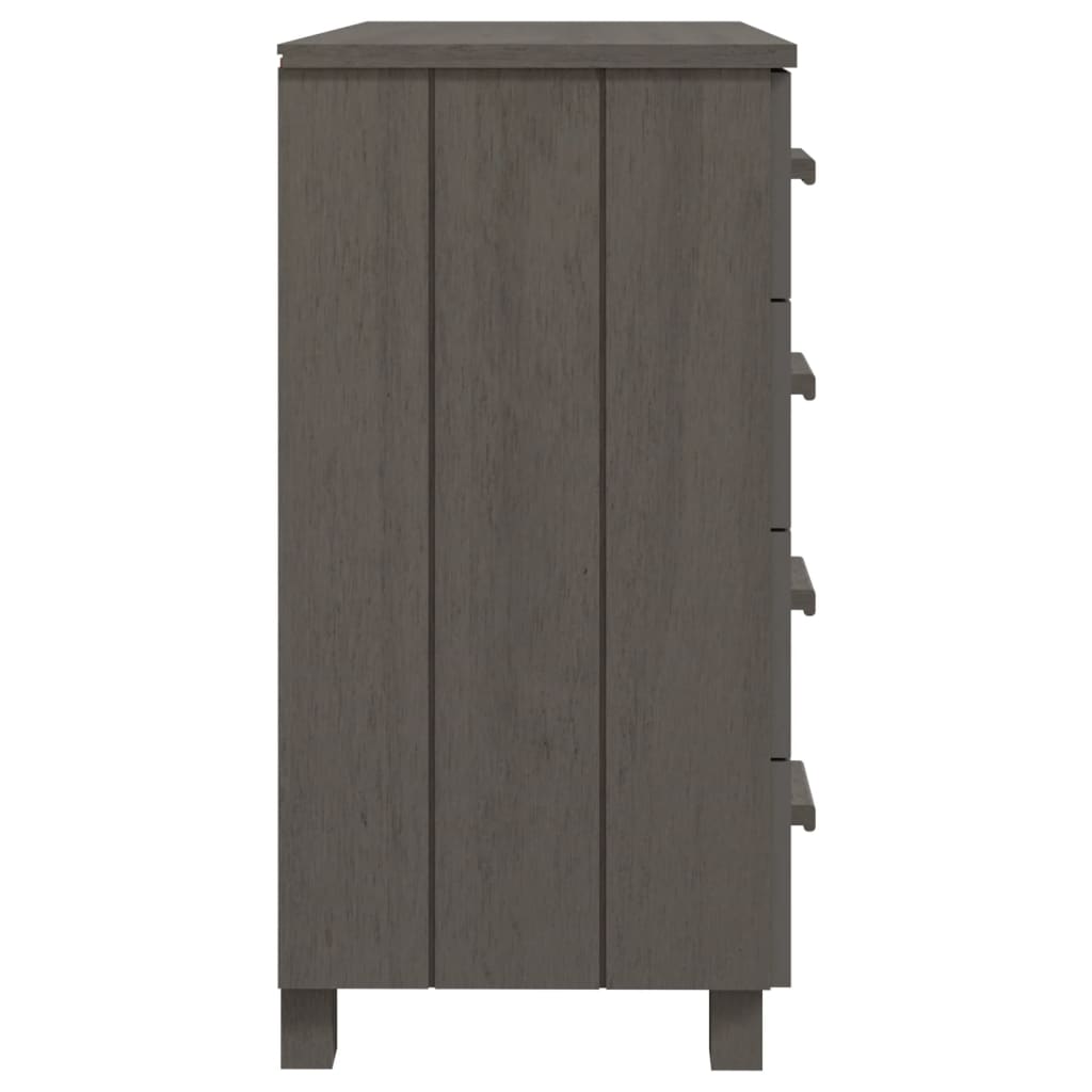 vidaXL Servantă „HAMAR”, gri deschis, 79x40x80 cm, lemn masiv pin vidaXL Servantă „HAMAR”, gri deschis, 79x40x80 cm, lemn masiv pin