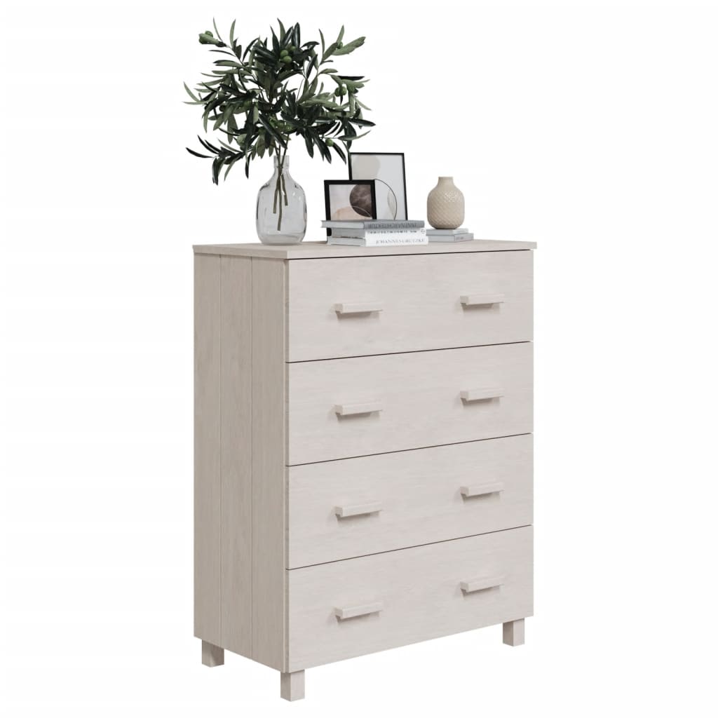 vidaXL Servantă „HAMAR”, alb, 79x40x103,5 cm, lemn masiv de pin vidaXL Servantă „HAMAR”, alb, 79x40x103,5 cm, lemn masiv de pin