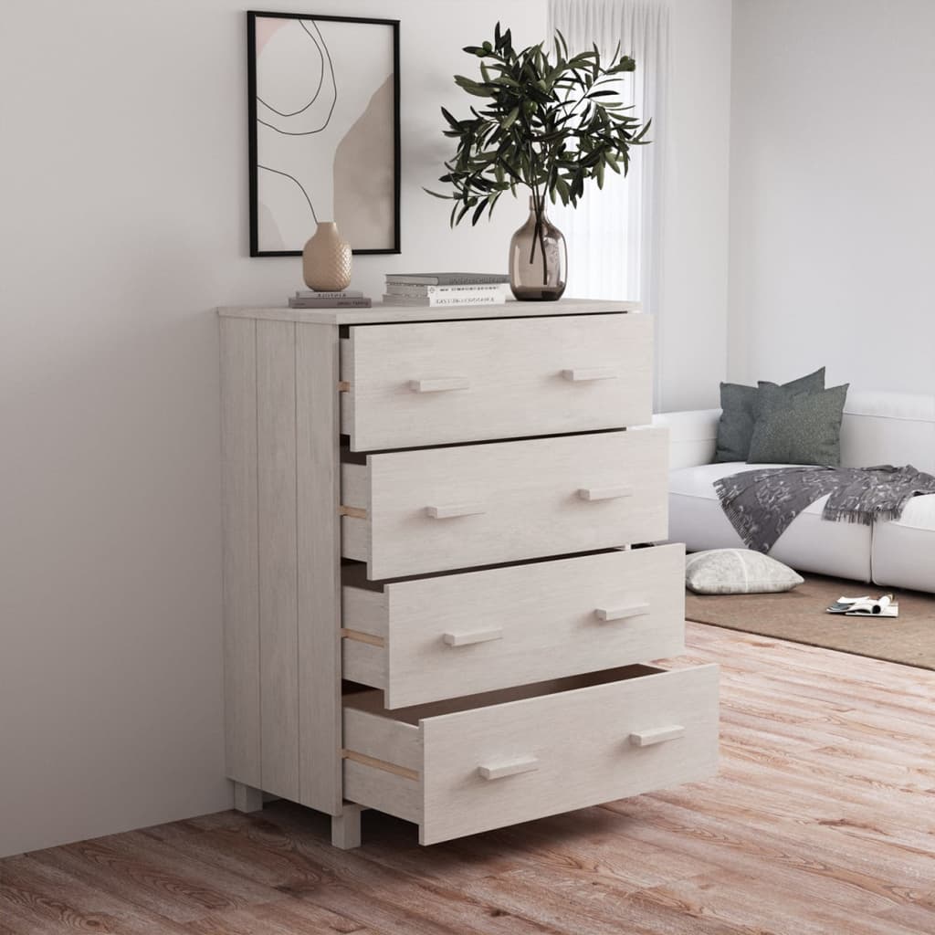 vidaXL Servantă „HAMAR”, alb, 79x40x103,5 cm, lemn masiv de pin vidaXL Servantă „HAMAR”, alb, 79x40x103,5 cm, lemn masiv de pin