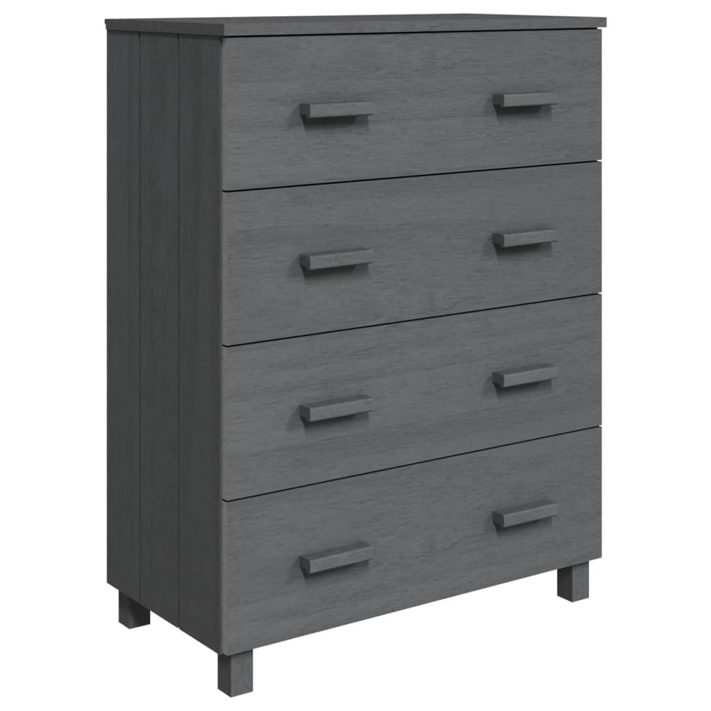 vidaXL Servantă „HAMAR”, gri închis, 79x40x103,5 cm, lemn masiv pin vidaXL Servantă „HAMAR”, gri închis, 79x40x103,5 cm, lemn masiv pin