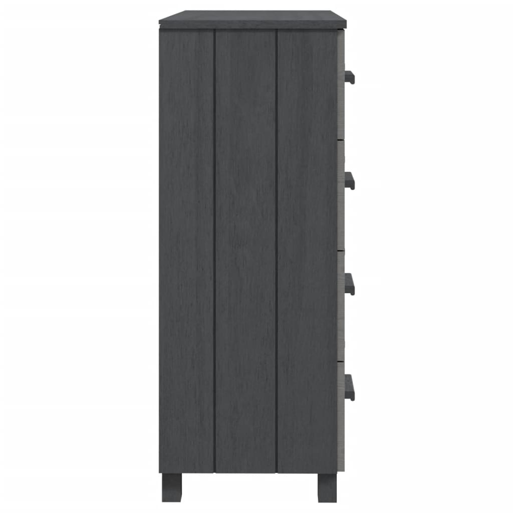 vidaXL Servantă „HAMAR”, gri închis, 79x40x103,5 cm, lemn masiv pin vidaXL Servantă „HAMAR”, gri închis, 79x40x103,5 cm, lemn masiv pin
