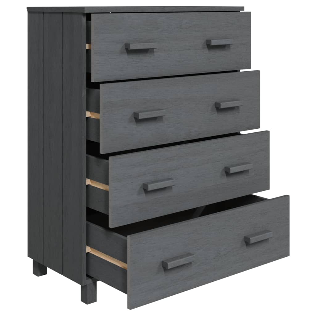 vidaXL Servantă „HAMAR”, gri închis, 79x40x103,5 cm, lemn masiv pin vidaXL Servantă „HAMAR”, gri închis, 79x40x103,5 cm, lemn masiv pin