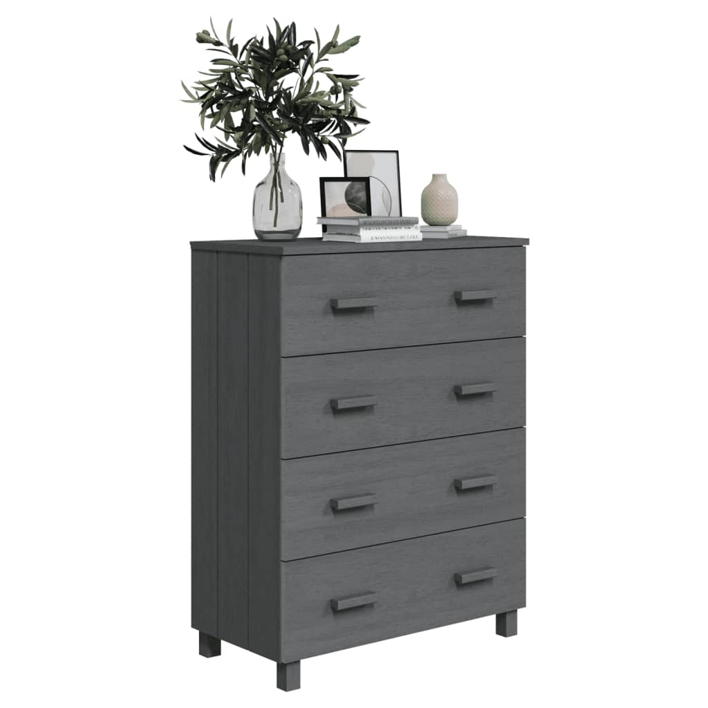 vidaXL Servantă „HAMAR”, gri închis, 79x40x103,5 cm, lemn masiv pin vidaXL Servantă „HAMAR”, gri închis, 79x40x103,5 cm, lemn masiv pin