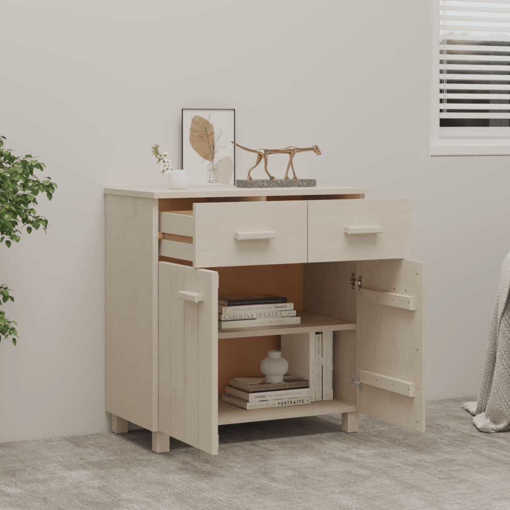 vidaXL Servantă „HAMAR”, maro miere, 79x40x80 cm, lemn masiv de pin