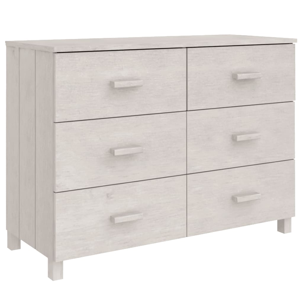 vidaXL Servantă „HAMAR”, alb, 113x40x80 cm, lemn masiv de pin vidaXL Servantă „HAMAR”, alb, 113x40x80 cm, lemn masiv de pin