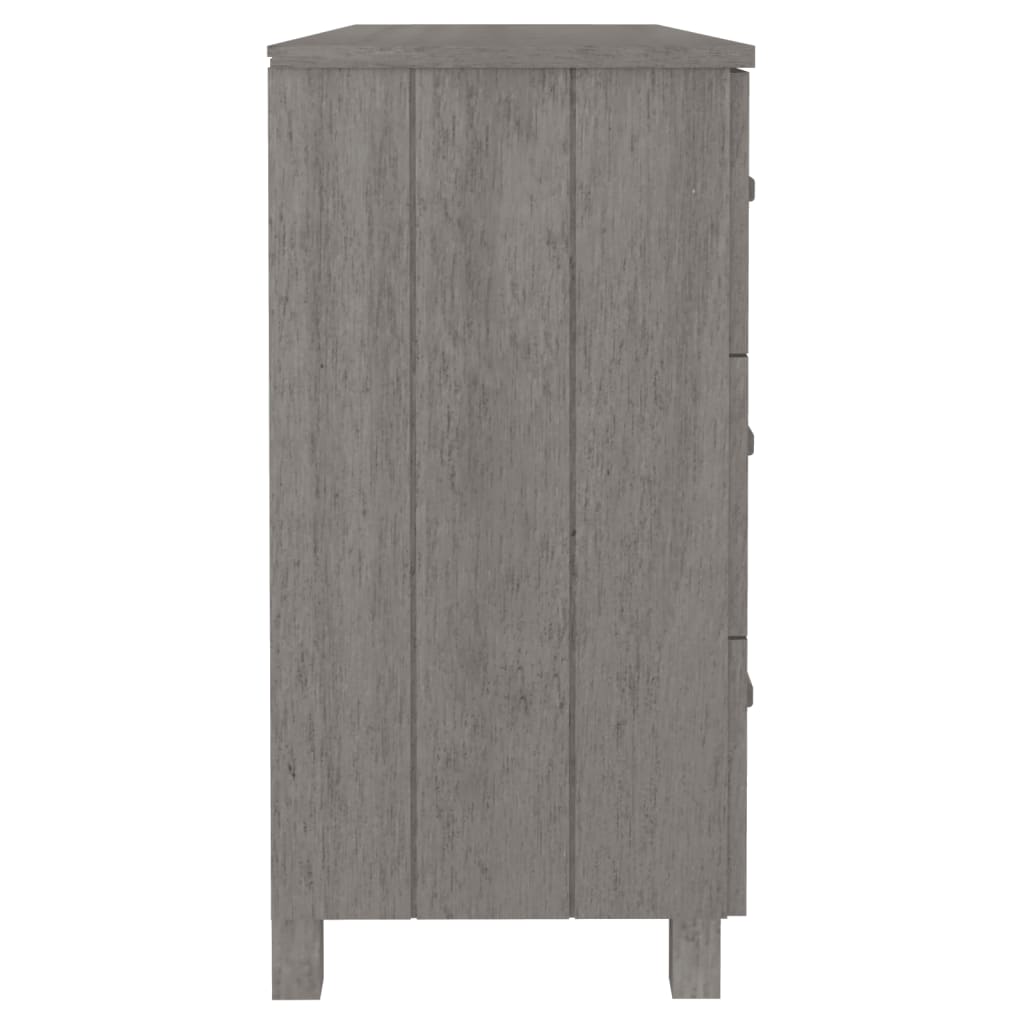 vidaXL Servantă „HAMAR”, gri deschis, 113x40x80 cm, lemn masiv pin vidaXL Servantă „HAMAR”, gri deschis, 113x40x80 cm, lemn masiv pin