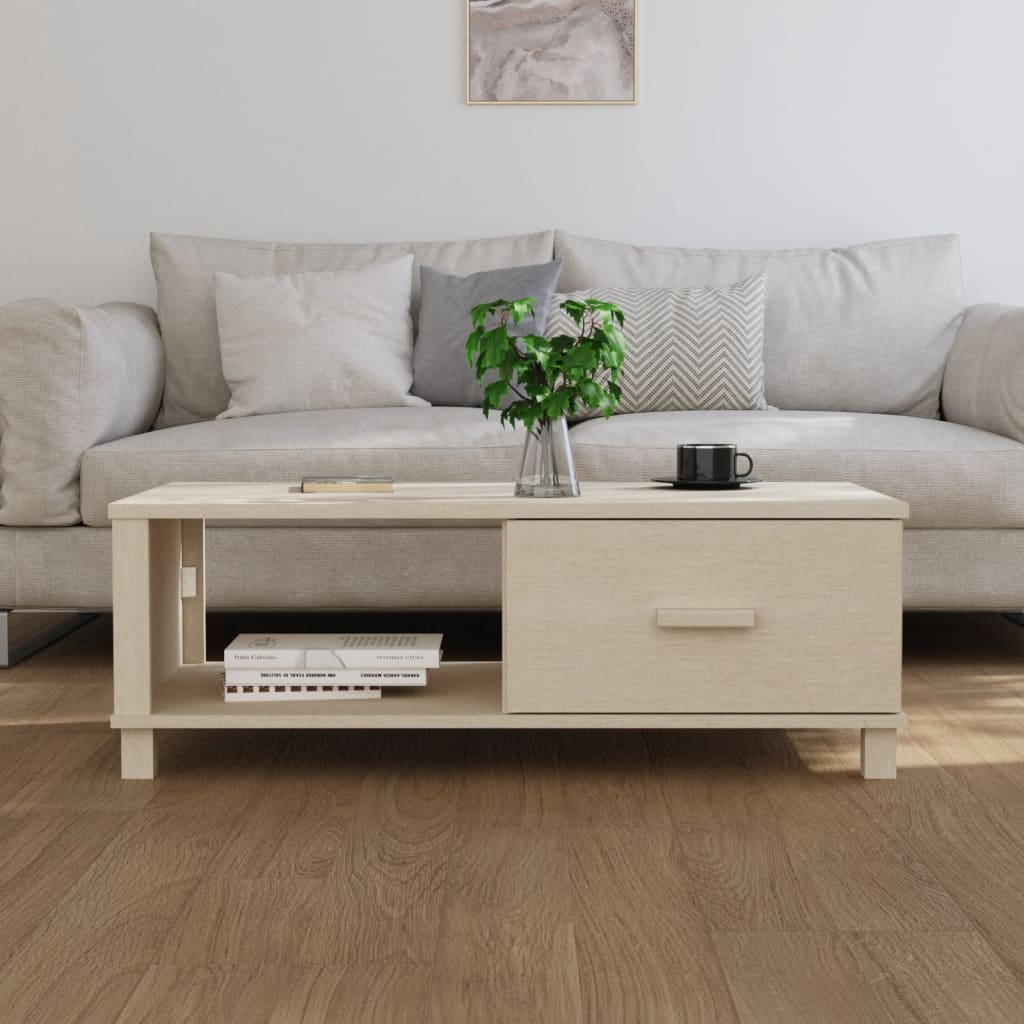 vidaXL Masă cafea „HAMAR”, maro miere, 100x55x35 cm, lemn masiv de pin vidaXL Masă cafea „HAMAR”, maro miere, 100x55x35 cm, lemn masiv de pin