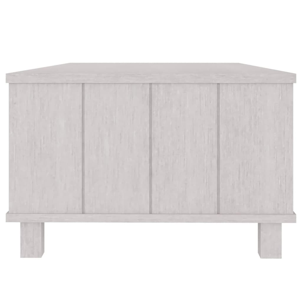vidaXL Masă de cafea „HAMAR”, alb, 100x55x35 cm, lemn masiv de pin vidaXL Masă de cafea „HAMAR”, alb, 100x55x35 cm, lemn masiv de pin