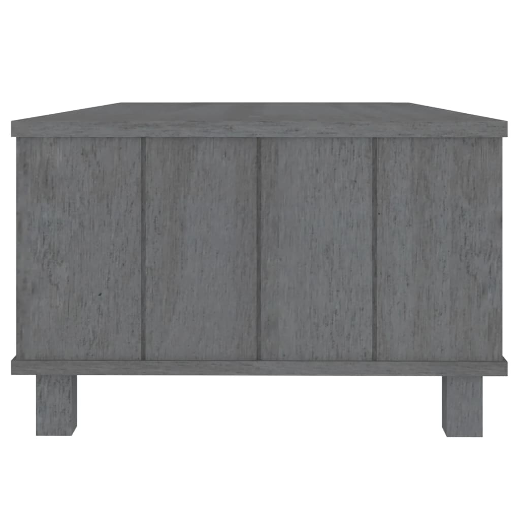vidaXL Masă de cafea „HAMAR”, gri închis, 100x55x35 cm, lemn masiv pin vidaXL Masă de cafea „HAMAR”, gri închis, 100x55x35 cm, lemn masiv pin