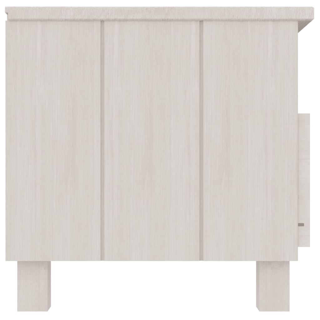 vidaXL Dulap TV „HAMAR”, alb, 106x40x40 cm, lemn masiv de pin vidaXL Dulap TV „HAMAR”, alb, 106x40x40 cm, lemn masiv de pin