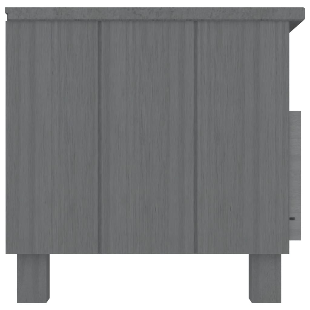 vidaXL Dulap TV „HAMAR”, gri închis, 106x40x40 cm, lemn masiv de pin vidaXL Dulap TV „HAMAR”, gri închis, 106x40x40 cm, lemn masiv de pin
