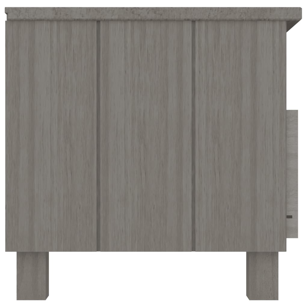 vidaXL Dulap TV „HAMAR”, gri deschis, 106x40x40 cm, lemn masiv de pin vidaXL Dulap TV „HAMAR”, gri deschis, 106x40x40 cm, lemn masiv de pin