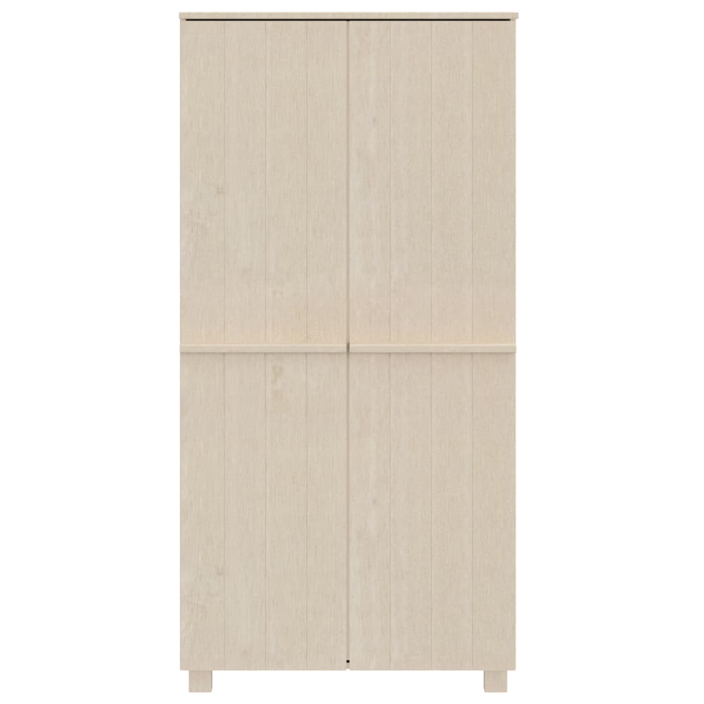 vidaXL Dulap haine „HAMAR” maro miere 89x50x180 cm, lemn masiv de pin vidaXL Dulap haine „HAMAR” maro miere 89x50x180 cm, lemn masiv de pin