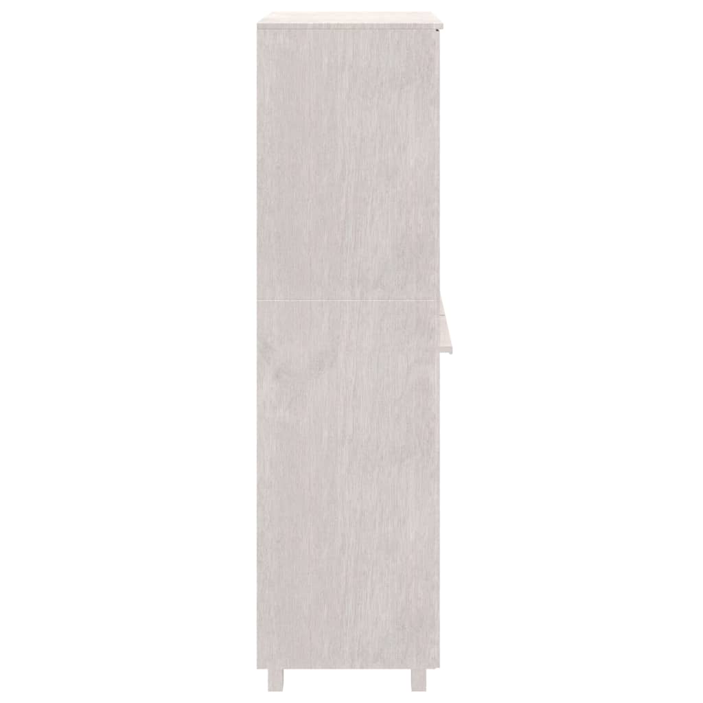 vidaXL Dulap haine „HAMAR”, alb, 89x50x180 cm, lemn masiv de pin vidaXL Dulap haine „HAMAR”, alb, 89x50x180 cm, lemn masiv de pin