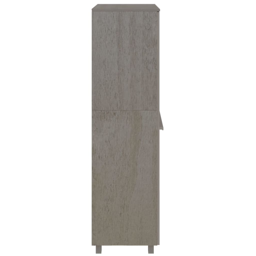 vidaXL Dulap haine „HAMAR” gri deschis 89x50x180 cm, lemn masiv de pin vidaXL Dulap haine „HAMAR” gri deschis 89x50x180 cm, lemn masiv de pin
