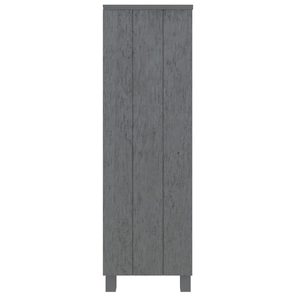 vidaXL Raft cărți „HAMAR” gri închis 85x35x112 cm, lemn masiv de pin vidaXL Raft cărți „HAMAR” gri închis 85x35x112 cm, lemn masiv de pin
