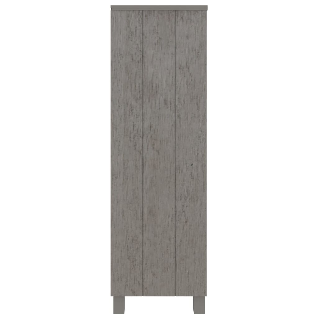 vidaXL Raft cărți „HAMAR” gri deschis 85x35x112 cm, lemn masiv de pin vidaXL Raft cărți „HAMAR” gri deschis 85x35x112 cm, lemn masiv de pin