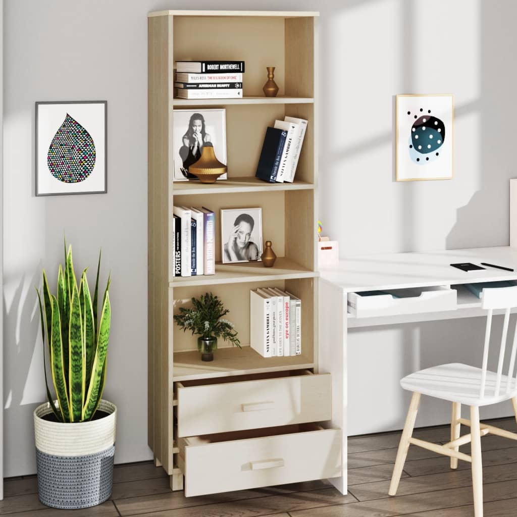 vidaXL Dulap înalt „HAMAR” maro miere 60x35x180 cm, lemn masiv de pin vidaXL Dulap înalt „HAMAR” maro miere 60x35x180 cm, lemn masiv de pin