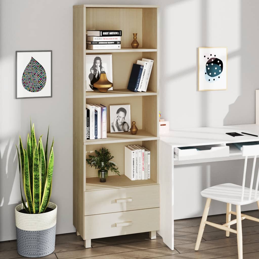 vidaXL Dulap înalt „HAMAR” maro miere 60x35x180 cm, lemn masiv de pin vidaXL Dulap înalt „HAMAR” maro miere 60x35x180 cm, lemn masiv de pin