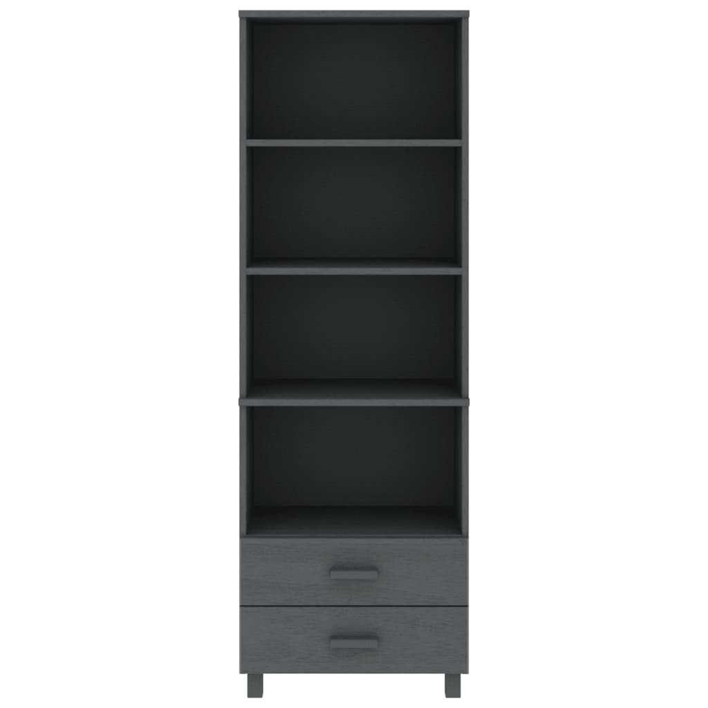 vidaXL Dulap înalt „HAMAR” gri închis, 60x35x180 cm, lemn masiv de pin vidaXL Dulap înalt „HAMAR” gri închis, 60x35x180 cm, lemn masiv de pin