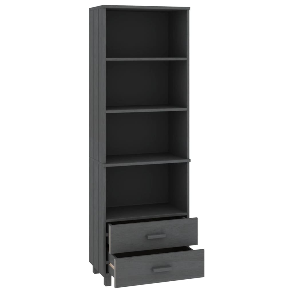 vidaXL Dulap înalt „HAMAR” gri închis, 60x35x180 cm, lemn masiv de pin vidaXL Dulap înalt „HAMAR” gri închis, 60x35x180 cm, lemn masiv de pin