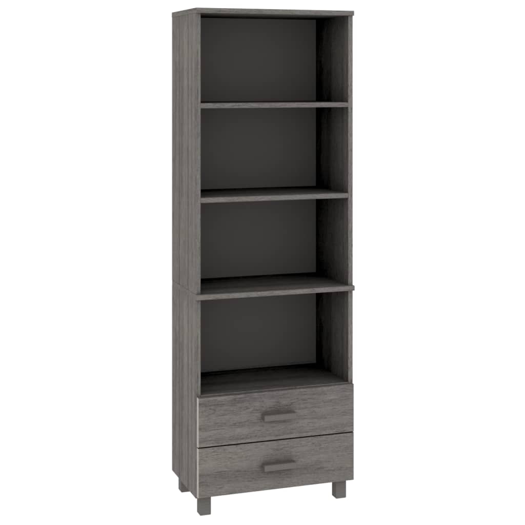 vidaXL Dulap înalt „HAMAR” gri deschis 60x35x180 cm, lemn masiv de pin vidaXL Dulap înalt „HAMAR” gri deschis 60x35x180 cm, lemn masiv de pin
