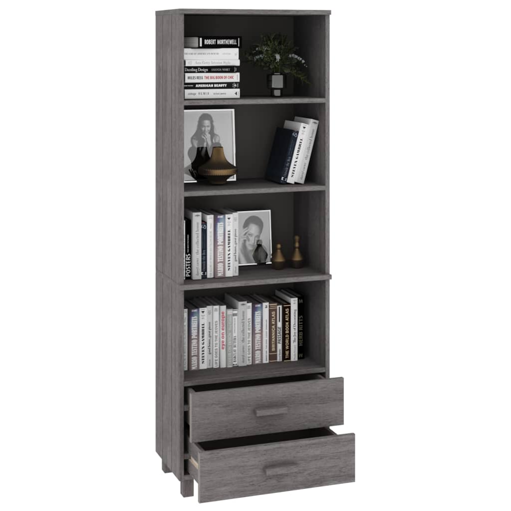 vidaXL Dulap înalt „HAMAR” gri deschis 60x35x180 cm, lemn masiv de pin vidaXL Dulap înalt „HAMAR” gri deschis 60x35x180 cm, lemn masiv de pin