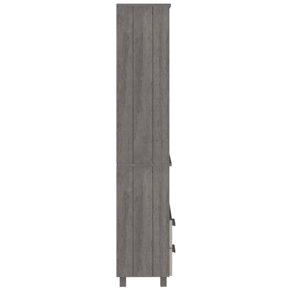 vidaXL Dulap înalt „HAMAR” gri deschis 60x35x180 cm, lemn masiv de pin vidaXL Dulap înalt „HAMAR” gri deschis 60x35x180 cm, lemn masiv de pin