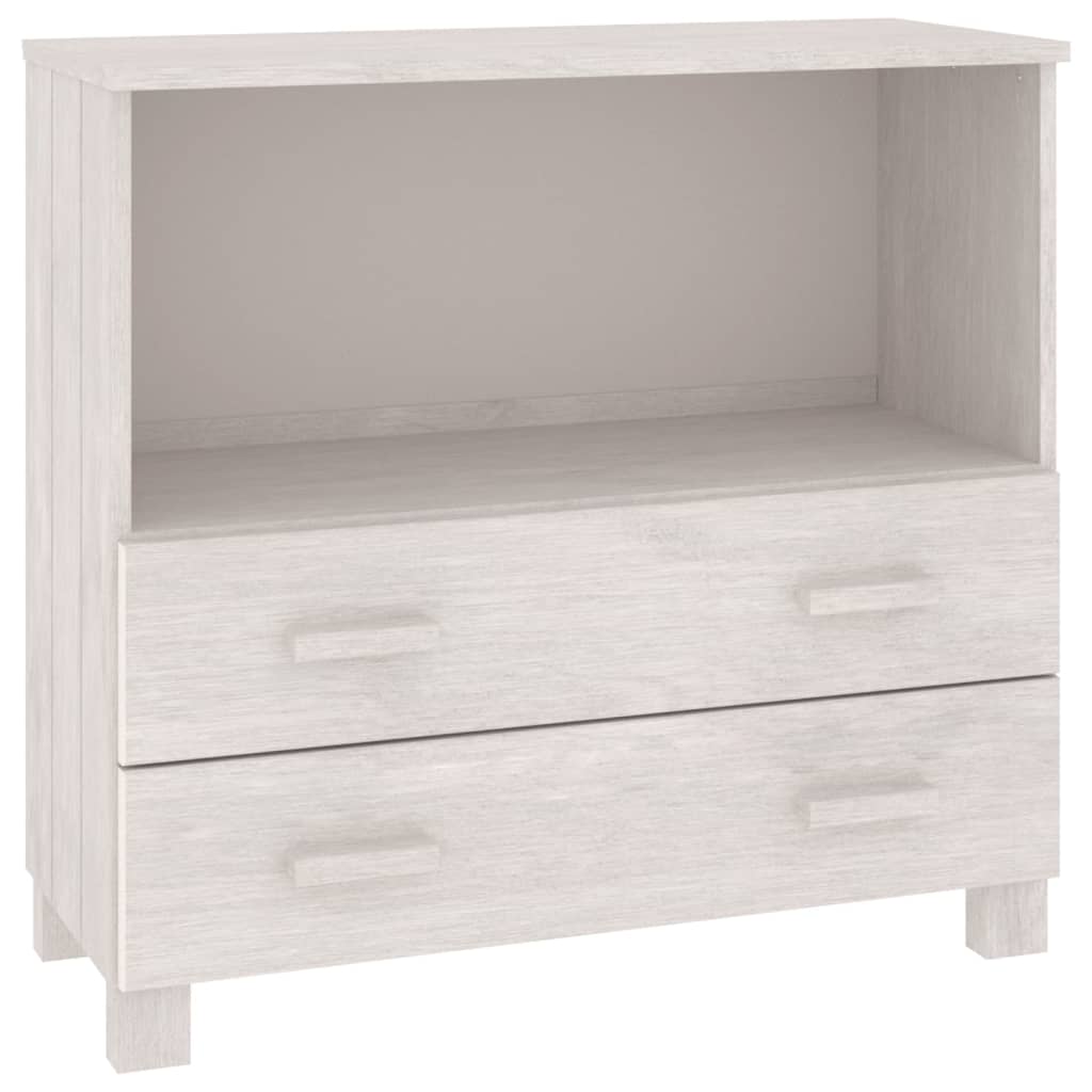 vidaXL Servantă „HAMAR”, alb, 85x35x80 cm, lemn masiv de pin vidaXL Servantă „HAMAR”, alb, 85x35x80 cm, lemn masiv de pin